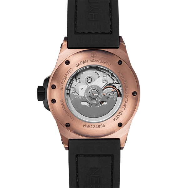 Buy Hydrogen Watch Otto Black Rose Gold Online