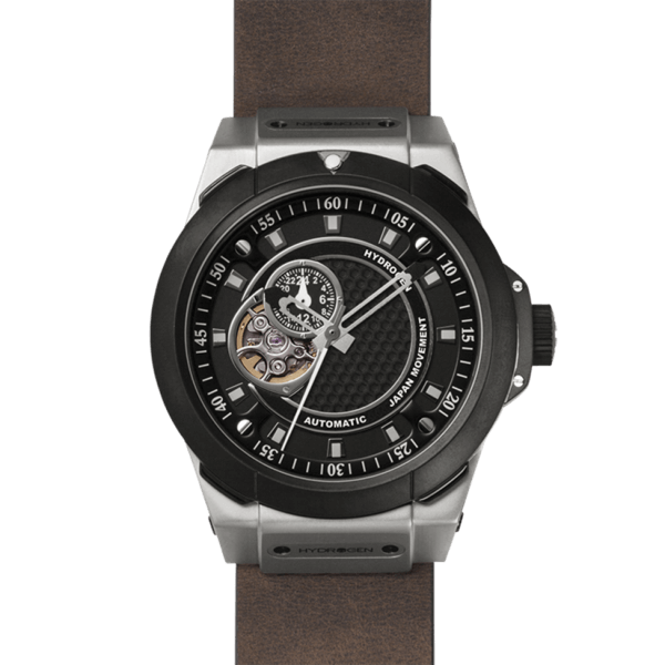 Buy Vento Silver Black Leather from Hydrogen Watch Online Buy Vento Silver Black Leather from Hydrogen Watch Online