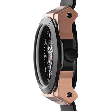 Buy Hydrogen Watch Vento Black Rose Gold Leather Online