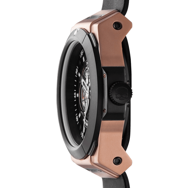 Buy Hydrogen Watch Vento Black Rose Gold Leather Online